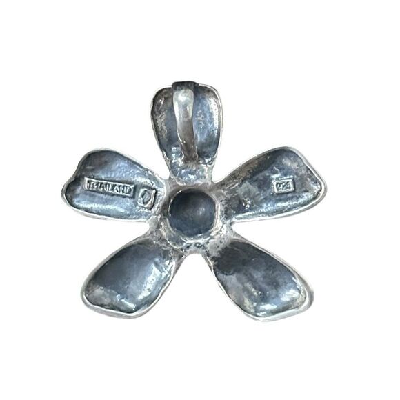 Silpada S1101 Sterling 925 Silver Large Daisy Flower Pendant - Picture 5 of 8